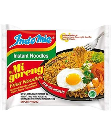 Indomie Mi Goreng Instant Stir Fry Noodles, Halal Certified, Original Flavor ( Pack Of 15), 2.82 Ounce (Pack of 15) Indomie