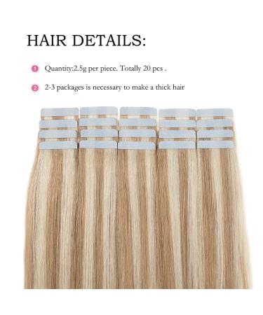 Buy SEGO TAPE Hair Extension Glue - 20 Tressen Remy Real Hair - 50g Honeyblond #18P613 - Includes 10 Free Tapes - Shop Now! - Buy Online on GoSupps.com