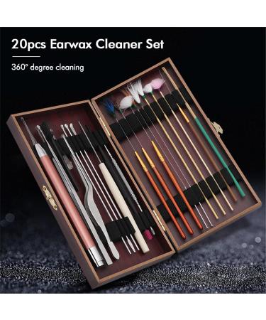 Uwariloy Earwax Cleaner Kit - Ear Wax Remover Tool for Adults with Cleaning Brush and Storage Box - Buy Online on GoSupps.com