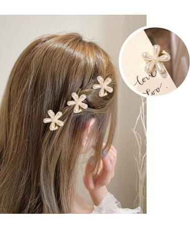 4 Starfish Hair Clips 2 Flower Hair Clips Wedding Accessories Diamond Hair Clips Elegant Non-Slip Hair Accessories for Girls Flower Girl - Buy Online on GoSupps.com
