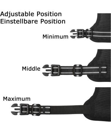 Heele No-Pull Dog Harness for Small Dogs | Soft Breathable Adjustable Reflective | XS Black - Anti-Pull with Padded Handle - Buy Online on GoSupps.com