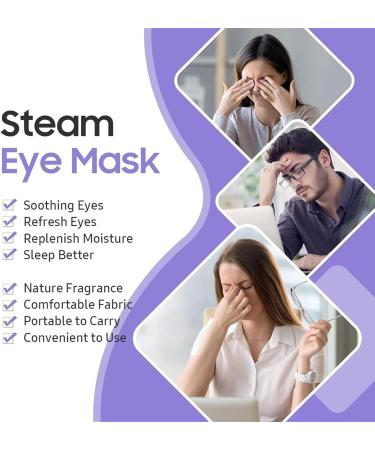 Uozonit Steam Eye Masque Heating Mask Warm Compress Sleep Solution for Home Movie Night Travel Lunch Break - Buy Online on GoSupps.com