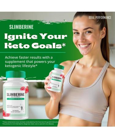 Slimberine Keto Capsules Slimberine Advanced Formula Pills - Maximum Strength Slimberine All Natural Keto Pills Slimberine Capsules Slimberine Official Formula Pills Reviews (5 Pack) - Buy Online on GoSupps.com