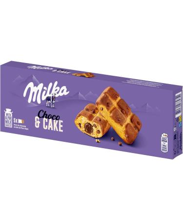 MILKA - Choco & Cake - Set of 4 Boxes of 5 Chocolate & Cake Bags - Soft Cakes Filled with Milk Chocolate Milka - Family Size Practical for Children's Snacks - Pack of 4 x 175g - Buy Online on GoSupps.com