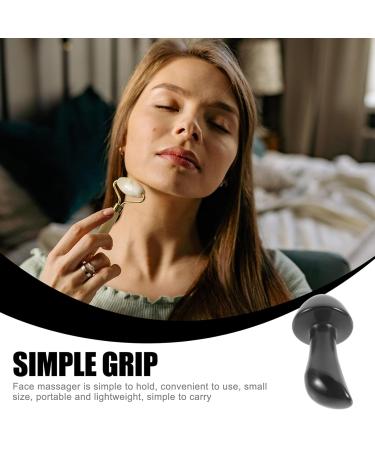 Mobestech Jade Facial Massage Tool - Mushroom Gua Sha & Obsidian Eye Massager for Smooth Skin | International Shipping - Buy Online on GoSupps.com