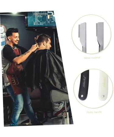 Angoily 4-Piece Metal Razor Blades Set for Men - Manual Hair Razor & Old-Fashioned Knife Holder - Buy Online on GoSupps.com