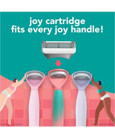 Joy Color-Changing Razor for Women Shave Kit with 1 Handle + 2 Razor Blade Refills - Buy Online on GoSupps.com