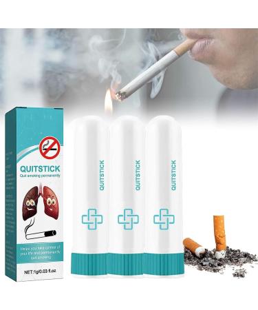 BreatheFree QuitStick Easy to Use Inhaler Aromatherapy Inhaler Natural Suppressant-Help Quit Cravings (3 Pcs)