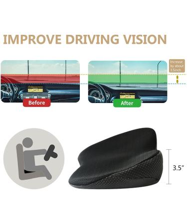 Livtribe Ergonomic Memory Foam Car Seat Cushion - Orthopedic Support for Comfort on Road Trips (Black) - Buy Online on GoSupps.com