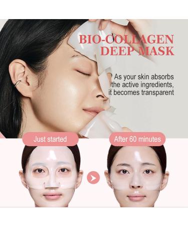 Bio Collagen Face Mask + Collagen Night Wrapping Mask with Face Mask Brush Korean Skin Care for Teenage Girls Face Masks Beauty Collagen Overnight Wrapping Peel Off Facial Mask Deep Hydration - Buy Online on GoSupps.com