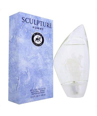 Nikos Cologne for Men Sculpture 3.3 Fluid Ounce