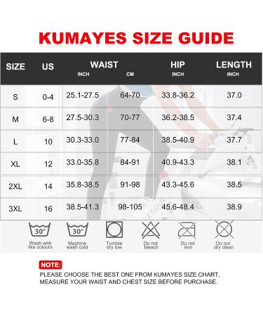 KUMAYES Sauna Leggings Women's High Waist Compression Sweat Pants - Black XL - Buy Online on GoSupps.com