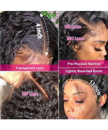 Healthair Deep Wave Lace Front Wig 10 Bob - Curly Human Hair Wig for Black Women - Glueless & Pre-Plucked Frontal - 13x4 Frontal Lace Wig - Buy Online on GoSupps.com