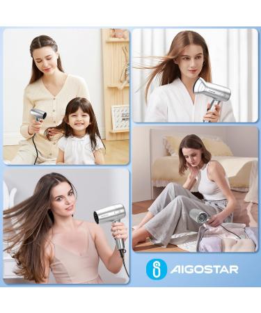Buy Aigostar Travel Hair Dryer - Foldable Portable 2 Speeds & Safety Protection - Perfect for International Shipping - Buy Online on GoSupps.com