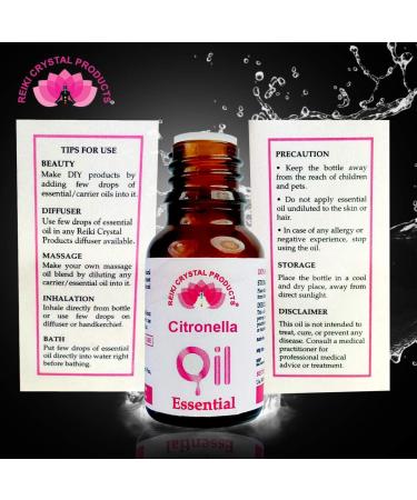 Reiki Crystal Products Citronella Essential Oil - 15 ml Aroma Therapy - Buy Online on GoSupps.com