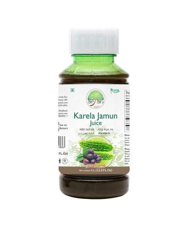 Aryan Bitter Gourd karela & BlackBerry Jamun Juice 1 Litre - Long Expiry Date