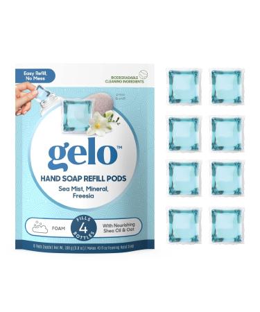 Gelo - Foaming Hand Soap Refill Pods | Eco-Friendly | 40oz Refill (Sea Mist, Mineral & Freesia)