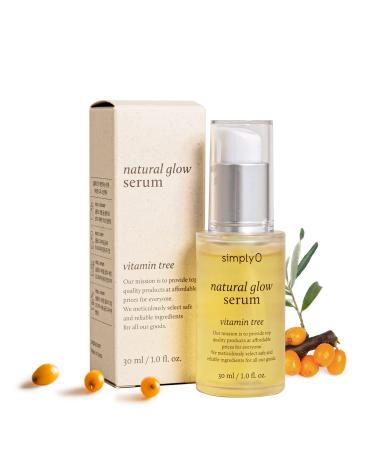 Natural Glow Facial Serum | 86% Vitamin Tree Extract | Korean Skincare Vegan For Sensitive Skin 1.0 fl oz