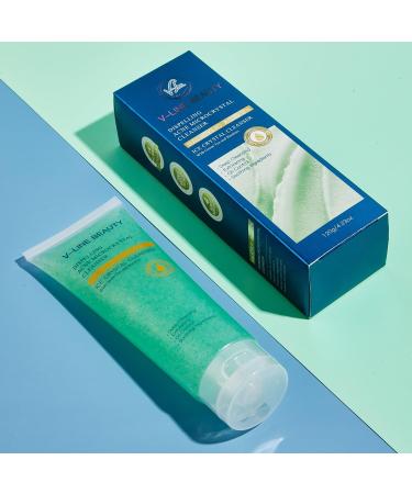 V-Line Beauty Microcrystal Deep Cleansing Facial Gel Scrub for Acne Skin 2% BHA + Glycerin + Green Tea & Bamboo Help Clear Acne Blemishes Without Over Drying Suitable for Sensitive Skin - Buy Online on GoSupps.com