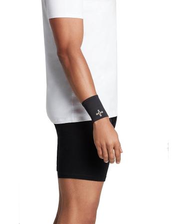Tommie Copper Core Compression Wrist Sleeve - Unisex - Black - Medium | Muscle & Joint Support - Buy Online on GoSupps.com
