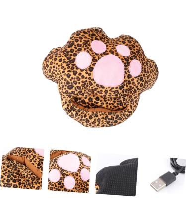 Galpada USB Foot Warmer - Portable Heating Shoes for Men & Women - Electric Foot Warmers - Leopard Design - 33x28cm - Buy Online on GoSupps.com