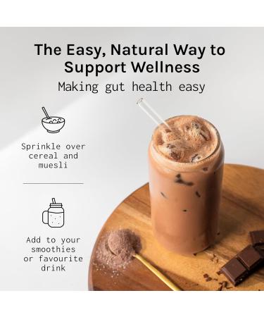 Biomel Complete Gut - Belgian Chocolate - Advanced Gut Health - 450g/30 Servings - Vegan Friendly - Gluten Free - Delicious & Effective - Buy Online on GoSupps.com