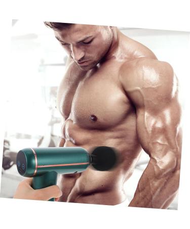 Imikeya Deep Tissue Fascia Gun Massage Device - Portable Percussion Massager for Muscle Treatment - Green 14x14x4.3cm - Buy Online on GoSupps.com
