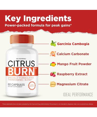 Citrus Burn Capsules Official CitrusBurn Supplement Pills - Maximum Strength All Natural Keto Capsule to Sustain Active Lifestyle Advanced Citrus Burn for Overall Health Reviews (2 Pack) - Buy Online on GoSupps.com