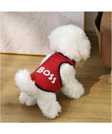 Shop Summer Pet Dog Clothing - Breathable Basketball Jersey & Vest for Cats | XS Size - Boss Color - Buy Online on GoSupps.com