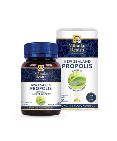 M nuka Health New Zealand Propolis Capsules Bee Propolis with 30mg Bioactives 60 Day Supply