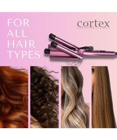 Cortex Beauty Wave Maker - 3-Barrel Waver in Pink | International Shipping Available - Buy Online on GoSupps.com