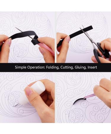 Uniquilling Quilling Kit Paper Quilling Kit for Adults Beginner  Handmade DIY Craft Quilling Paper Filigree Painting Kit Tools  Home Room Wall Art Decor Perfect Gifts   8*10-inch Yin Yang (Basic) Yin Yang Basic - Buy Online on GoSupps.com