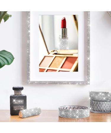 9 Yards Self Adhesive Crystal Rhinestone Ribbon Strip - DIY Diamond Bling Sticker Tape Roll for Crafts and Decorations (Silver, 0.51 Inch) - Buy Online on GoSupps.com