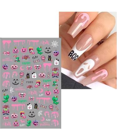 JMEOWIO 9 Sheets Halloween Nail Art Stickers Decals Self-Adhesive Cute Black Cat Nail Supplies Nail Art Design Decoration Accessories - Buy Online on GoSupps.com