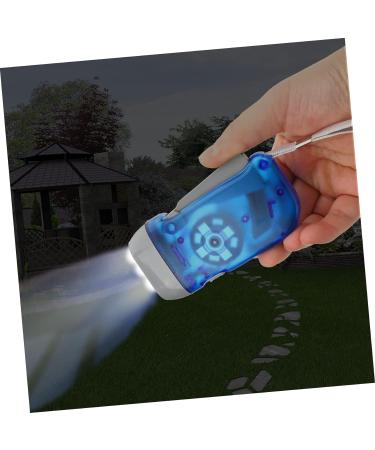 BESPORTBLE 3pcs Small Crank Flashlights Set - Hand Press Torch Lights for Emergencies and Camping | LED Powerful Light, Squeeze Power, Spring Bar Plastic - Buy Online on GoSupps.com
