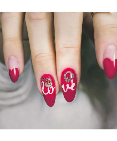 24 Sheets Christmas Nail Stickers Xmas Nail Art Sticker Santa Nail Stickers Holiday Full Nail Stickers Reindeer Nail Stickers Nativity Stickers Nail Patch False Nails 3d Manicure - Buy Online on GoSupps.com