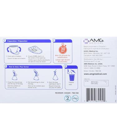 Zorbi Biodegradable Commode and Bedpan Liner Bags with Super Absorbent Pads White 20 Count - Buy Online on GoSupps.com