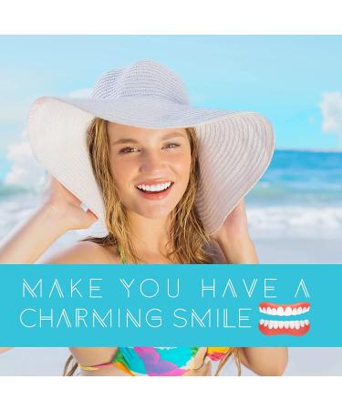High-Quality False Teeth Veneers | White Dentures for Top & Lower Jaw | Smile Restoration - 5 Piece Set - Buy Online on GoSupps.com
