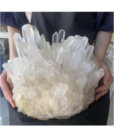 Crystal Rough Natural Rare White Quartz Crystal Cluster Specimen Decoration (Size : 600-700g) - Buy Online on GoSupps.com