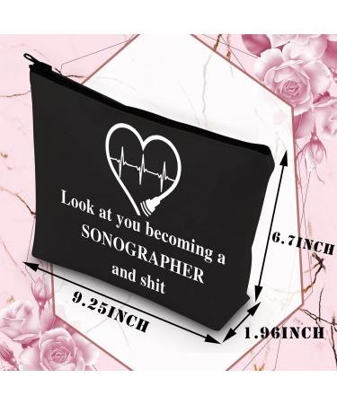 BDPWSS Sonographer bags Sonographer Gift For Women Sonography Tech Sonographer Ultrasound Technician Gift Look At You Becoming a Sonographer And Sonographer Makeup Pouch becoming a sonographer bl - Buy Online on GoSupps.com