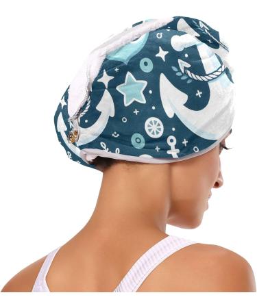 Buy Spear Rudder Blue Hair Towel 2 Pack | Super Absorbent Quick Dry Hair Turbans for Women & Girls - International Shipping - Buy Online on GoSupps.com