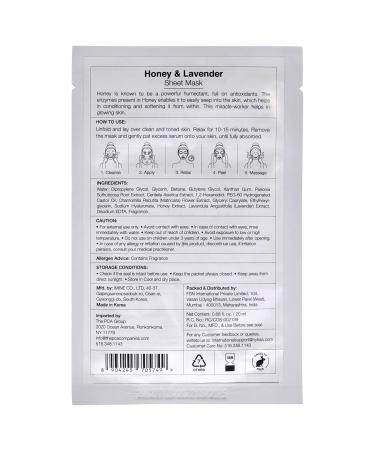 Nykaa Naturals Skin Secrets Bubble Sheet Mask - Honey & Lavender | Dark Spot Reducer & Skin Elasticity Booster - 0.67 oz - Buy Online on GoSupps.com