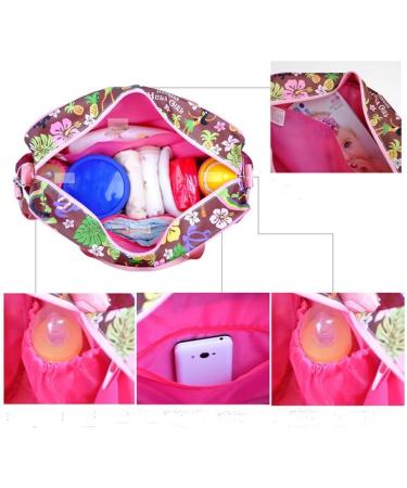 Kamay's Waterproof Mummy Shoulder Diaper Bag - Blue Dandelion | Large, Light Weight, Chic Nappy Changing Tote/Messenger Bag with Changing Mat - Buy Online on GoSupps.com