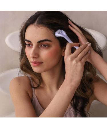 Derma Roller pour la croissance des cheveux micro aiguille repousse alop cie perte de cheveux traitement de calvitie stimulateur du follicule pileux pour la r g n ration des cheveux - Buy Online on GoSupps.com