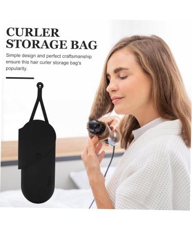WOONEKY Curling Iron Storage Bag Hotel Storage Bag Storage Pouch Curling Iron Holder Curling Iron Bag Hair Straightener Holder Curling Iron Silicone Holder Hair Iron Silicone Bag 29.50X13.50X2.00CM Black - Buy Online on GoSupps.com