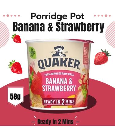 Quaker Oats Pick N Mix - Choose From 6 Flavours |Banana & Strawberry Apple & Blueberry Golden Syrup Original Porridge Oat Chocolate Orange Oat Caramel Fudge - Pack of 2 59.00 g (Pack of 2) - Buy Online on GoSupps.com