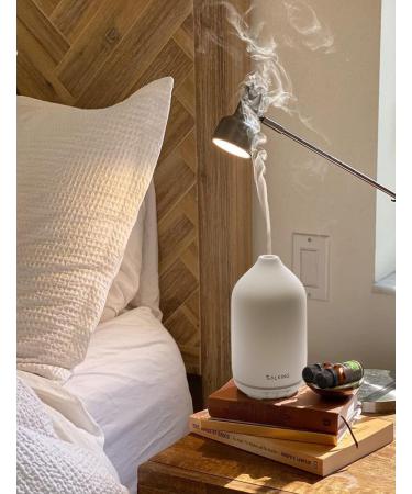 Buy Lalking White Ceramic Aroma Diffuser - BPA-Free Essential Oil Diffuser with Adjustable Fog & Auto Power-Off | Perfect for Home Office Yoga - 150ml - Buy Online on GoSupps.com
