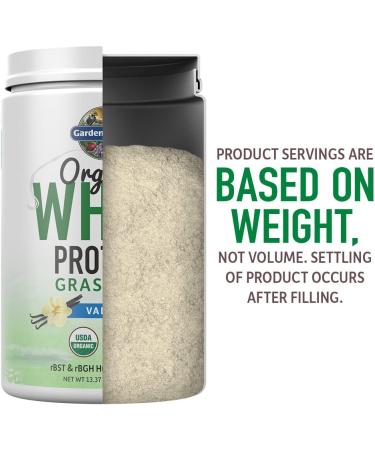 Garden of Life Organic Grass Fed Whey Protein - Vanilla | 13.33 oz (378 g) - Buy Online on GoSupps.com