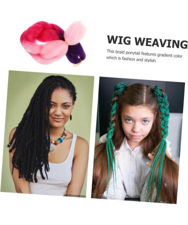 DOITOOL Braid Hair Extension Synthetic Braided Extensions High Temperature Hair Braid Crochet Twist Braids Hair Color Wigs Synthetic Wigs Jumbo Braiding Hair Extension To Weave Extend - Buy Online on GoSupps.com