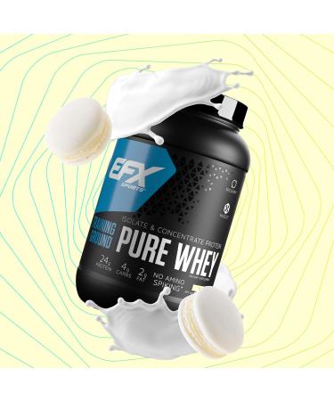 EFX Sports Training Ground Pure Whey Protein Powder - Fast Digesting Isolate & Concentrate for Muscle Growth & Recovery | 24g Protein per Serving | 32 Servings (Vanilla) - Buy Internationally - Buy Online on GoSupps.com